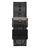 Guess Edge Chronograph Black Dial Black Leather Strap Watch For Men - GW0492G1